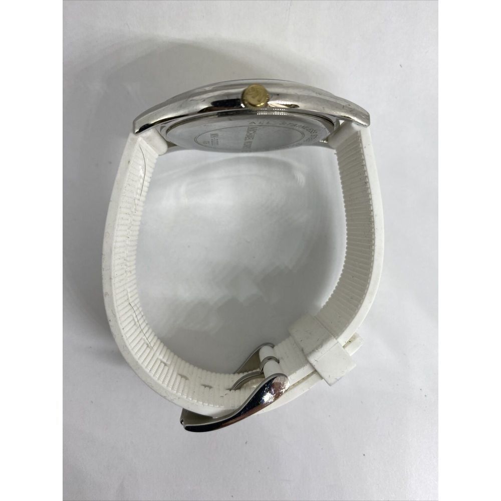 Michael Kors MK3222 Women's Silicone Analog Champagne Dial Quartz Watch XX472 - Picture 11 of 12